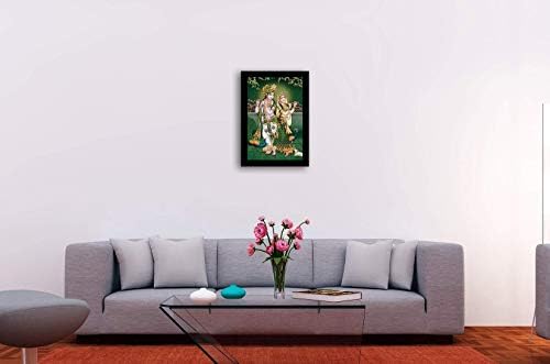 LifeHaxtore Xtore מרגיע Radha Krishna Art ציור ממוסגר | מוכן לתלות
